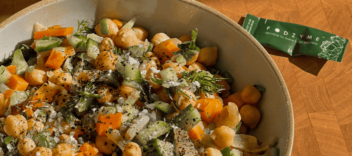 Chickpea salad with FODZYME