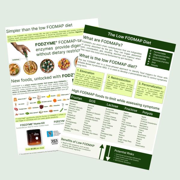 The low FODMAP diet handout